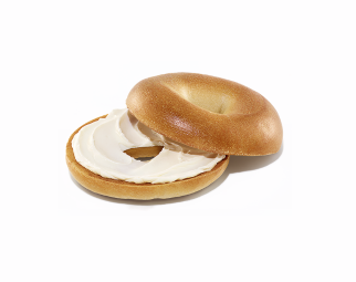 Bagels With Cream Cheese Spread