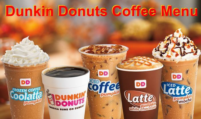 Dunkin Donuts Coffee Menu